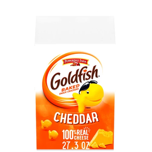 Goldfish Cheddar Cheese Crackers, 27.3 oz Carton