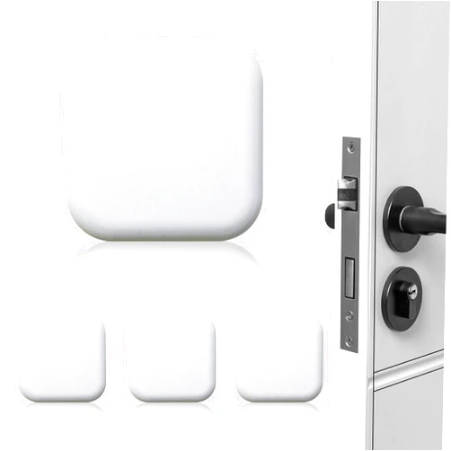 XoYoZo Door Stoppers Wall Protector Buffer Guard Doorknob Door Handle Bumper Self Adhesive Silencer Soft Rubber Crash Pad for Home Office