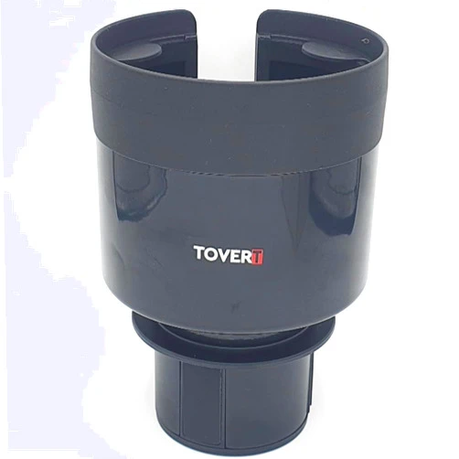 TOVERT Upgrade Your Car's Cup Holder Adapter Expander: Fits Big Bottles, Hydro Flasks, Cups 3.4 to 3.8 Inch, 4.4 x 4.4 x 6.25 inch