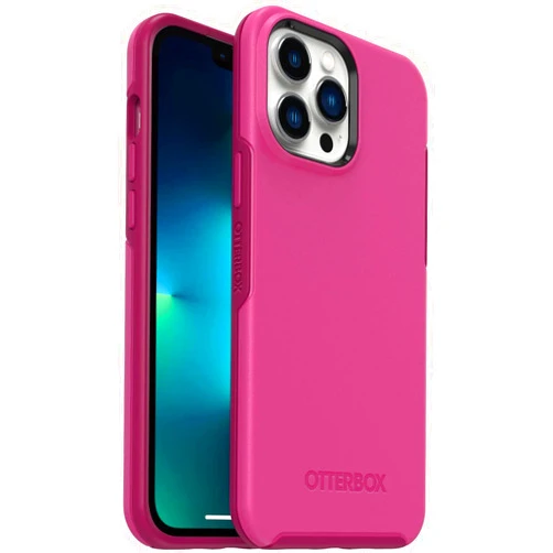OtterBox iPhone 13 Pro Max & iPhone 12 Pro Max Symmetry Series Case - Renaissance Pink, Ultra-Sleek, Wireless Charging Compatible, Raised Edges Protect Camera & Screen