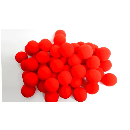 MJM 1.5 inch PRO Sponge Ball (Red) Bag of 50 from Magic by Gosh