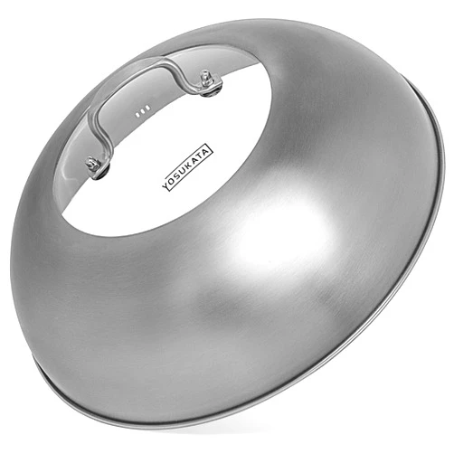YOSUKATA Wok Lid 13.6 Inch - Premium Stainless Wok Cover with Tempered Glass Insert Steam Holes and Ergonomic Handle - Durable Wok Accessories - Dishwasher-Safe Lid for 14-Inch Wok for Asian Cooking