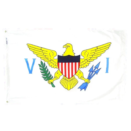 Annin Flagmakers U.S. Virgin Islands Flag USA-Made to Official State Design Specifications, 3 x 5 Feet (Model 146860)