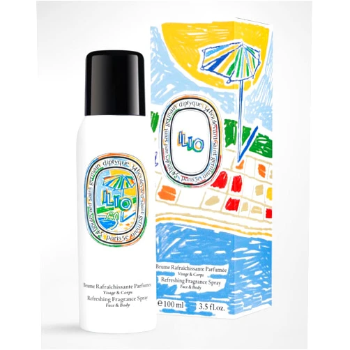 Diptyque Ilio Summer Face And Body Mist, 3.4 oz, Clear