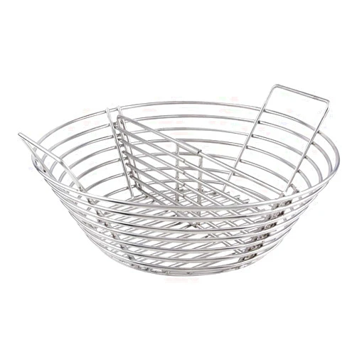 Mydracas Lump Charcoal Fire Basket with Divider Big Green Egg Accessories,Stainless Steel Grill Ash Baskets for The Large Big Green Egg,Kamado Joe Classic