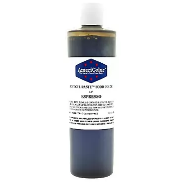 AmeriColor, Espresso, 13.5 Ounce Bottle, Soft Gel Paste Food Color