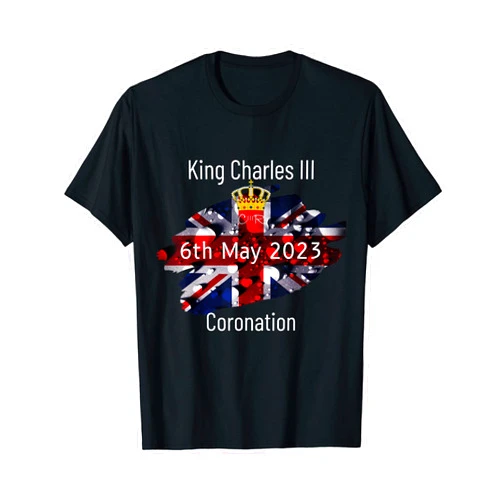 Cheffsspecials King Charles Coronation Raining Uk King Charles III Royal Family Coronation 6th May 2023 T-Shirt