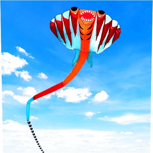 SQLWYLAT Kites for Adults Giant 41ft Stingray Kite for Adults and Kids Large & Beach Kite with Reel, for Outdoor Fun