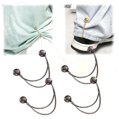 Amusediy 4-Piece Set Of Multifunctional Magnetic Brooches, Magnetic Clip Magnetic Shirt Accessories, Used For Decorating, Organizing, And Fixing Women'S Clothing Headscarves, Hem, Pants Legs, And Shirt Sleeves