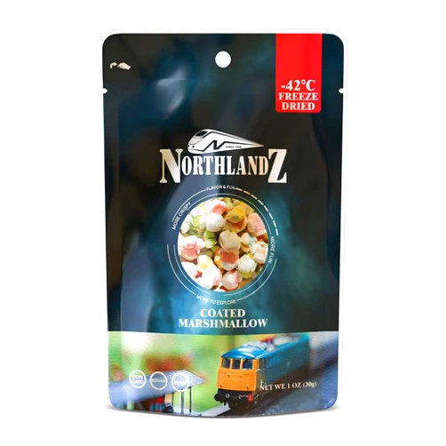 Himalayan Chef NORTHLANDZ Freeze Dried Candy, COATED MARSHMALLOW comets | Light & Fluffy with a Crunch (1oz) | Assorted Vibrant Colors & Sweet Flavors | Unique Snack Treat