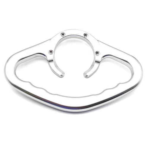 HKHBJK Motorcycle Passenger Handles for Kawasaki EX250 Ninja 250R 2008-2014 CNC Aluminum Passenger Handgrip Hand Grip Tank Grab Bar Clamp Ninja 300 EX300 2013-2017 (Color : Silver)