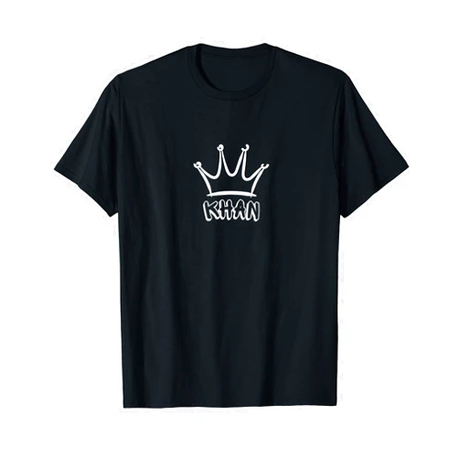 Khan Clan - Personalized Khan Surname KHAN Family Name - Cool Khan Name and Royal Crown T-Shirt