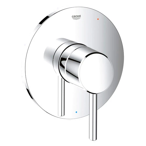 GROHE 14468000 Concetto Shower Valve Trim Kit with Pressure Balance Cartridge, Starlight Chrome
