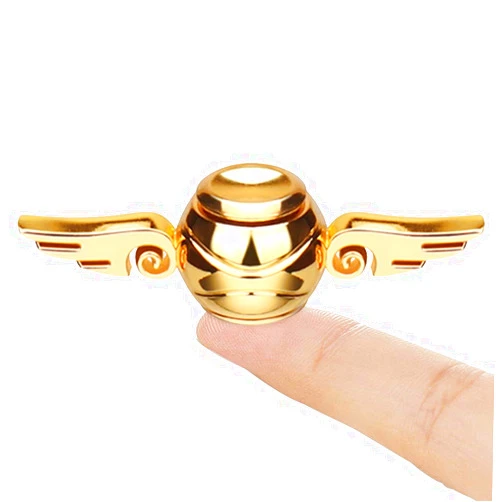 Anzmtosn Golden Fidget Spinners Toys Metal for Kids Adults - Cool Finger Hand Spinner Orb Ball Toys for Age 3-12 Boys, Desk Toy Decoration Gift for Sensory Anxiety Stress Relief Autism