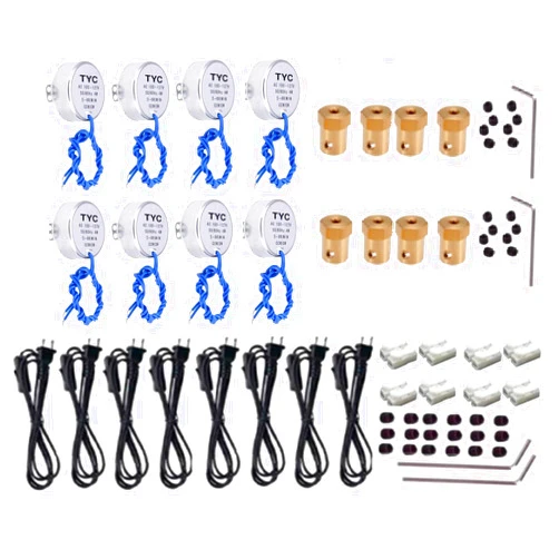 RF REENFAYA 8 Set Cup Turner Kits Accessories for Crafts Tumbler,Includes Synchronous Turntable Motors,Switch Cords- for Cuptisserie,Tumbler Cup Rotator Machince (5-6RPM)