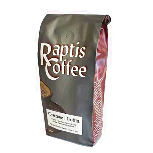 Raptis Coffee Roasters Caramel Truffle Ground Coffee 12oz bag