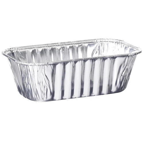 PLASTICPRO [1 Lb 10 Pack Disposable Loaf Pans Aluminum Tin Foil Meal Prep Bakeware - Cookware Perfect for Baking Cakes, Bread, Meatloaf, Lasagna 1 Pound 6'' X 3.75'' X 2''