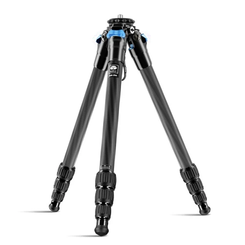 SIRUI AM-284 Carbon Fiber Tripod for Travel, Professional Camera Tripod with 4-Section Legs, Twist Leg Locks, Detachable Metal Spikes, Loads up 33LB, Max Height 47.2“