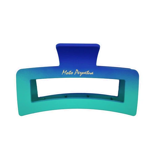 Moto Perpetua Big Hair Claw, Tough, Shatter Resistant, 5.1 Inches, Blue Gradient, Recyclable