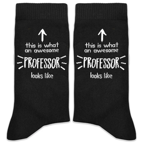 XZMBQ This Is What an Awesome Professor Looks Like Socks – Funny Professor Gifts for Birthday, Christmas, Appreciation, Retirement, etc.(201)