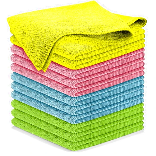 USANOOKS Microfiber Cleaning Cloth - 12Pcs (16x16 inch) High Performance - 1200 Washes, Ultra Absorbent Towels for Cars Weave Grime & Liquid for Streak-Free Mirror Shine
