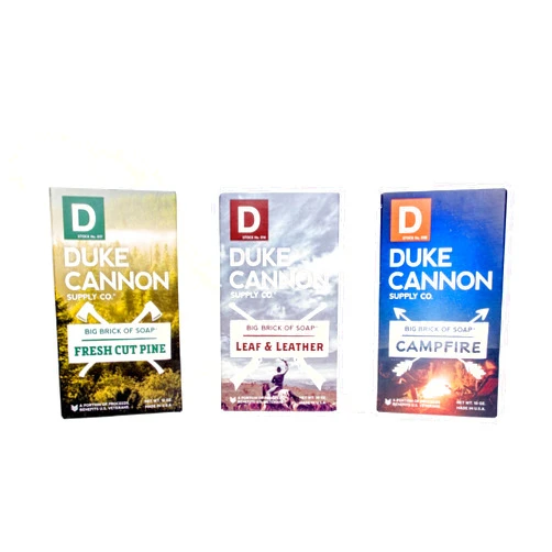Duke Cannon Supply Co. Big Brick of Soap Bar - Frontier 30, Variety-Pack - Extra Large, Masculine Scents, 10 oz (Pack of 3)