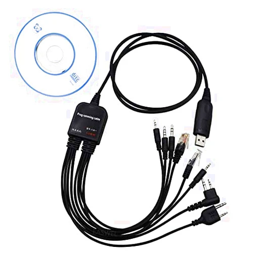 Generic 8 in 1 USB Programming Cable for WOUXUN/SURECOM KG-669 KG-669 Plus KG-UVD1P