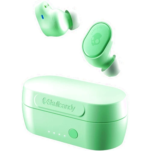 Skullcandy Sesh Evo True Wireless Earbuds - Bluetooth in-Ear Headphones with Charging Plug (Pure Mint)