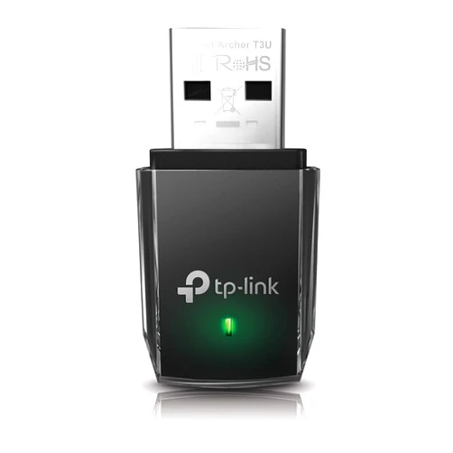 TP-Link AC1300 USB WiFi Adapter(Archer T3U)- 2.4G/5G Dual Band Wireless Network Adapter for PC Desktop, MU-MIMO WiFi Dongle, USB 3.0, Supports Windows 11, 10, 8.1, 8, 7, XP/Mac OS X 10.9-10.14