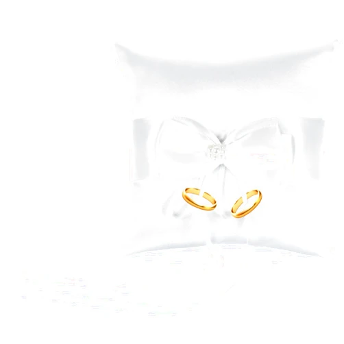 Bruislard Ring Bearer Pillow Wedding Ring Pillow with Bowknot Ring Holder for Wedding Ceremony Party Decoration 5.5'' x 5.5'' (White)