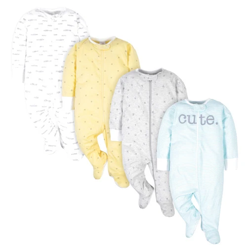 Gerber Baby Boys 4 Pack Sleep 'N Play Footie