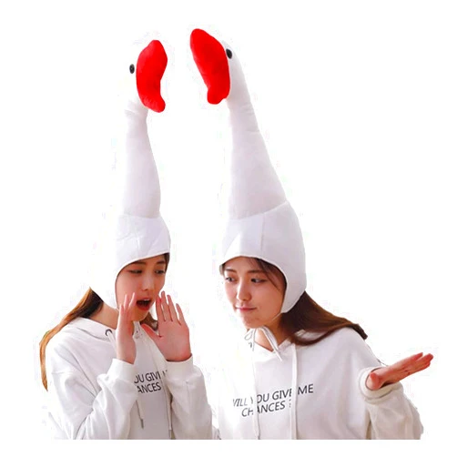 Yqtyqs Goose Hat Costume White Cosplay Halloween Easter Christmas Party Birthday Gift
