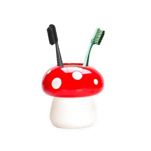 RYXCGXJ Mushroom Toothbrush Holder ， Cute Toothbrush Holder，Best Mushroom Kitchen Decor and Mushroom Bathroom Decor