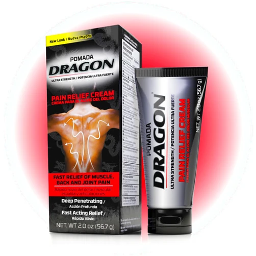 Dragon Ultra Strength Pain Relief Cream for Muscle, Back, Arthritis and Joint Pain, Deep-Penetrating & Fast-Acting Topical Rub with Analgesic Camphor & Menthol , 2 Ounce