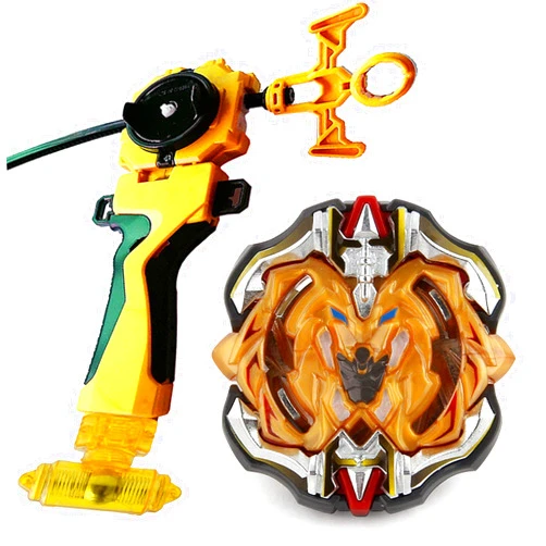 Dwin Battling Toys - Gaming Tops Gyro Spinning Brust Toy B-115 Archer Hercules.13.Et Starter Set with LR Launcher & Weight Damper & Grip Gold