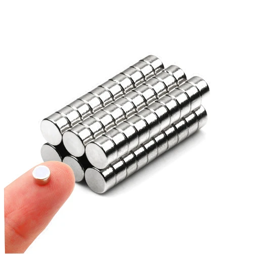 Linlinzz 60pcs Small Magnets,Round for Refrigerator , Cylinder, Fridge , Office , Whiteboard , Durable Little Miniature Tiny Mini for Crafts