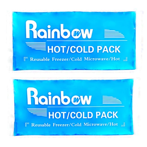 WORLD-BIO Soft Ice Packs Reusable Gel Pack 2, Hot and Cold Gel Ice Packs for Injuries, Headaches, Joint Pain Relief, Comfort Ice Gel Pack Flexible Therapy on Neck, Ankle, Knee, Leg, Shoulder, Elbow, Wrist, Feet