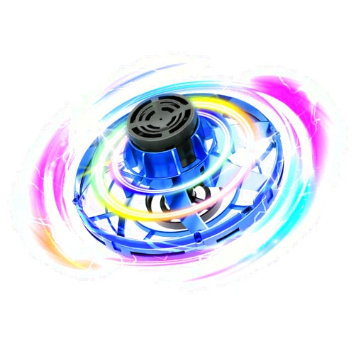 Zookao 2023 Mini Drone Galactic Fidget Spinner, Hover Orbs Spinner Flying Toys Gifts for 8-18 Year Old Boys Girls Indoor & Outdoor Hand Controlled Boomerang Drone