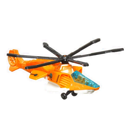 Matchbox Collectible Die-Cast Metal Sky Busters Air Grabber - HVM53 ~ Orange, Black White and Black Helicopter ~ Includes Playmat