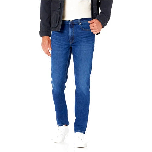 Lacoste Men's Solid Stretch Denim Slim-fit Pant