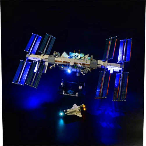 SIROD LED Light kit for Lego International Space Station 21321, Lighting for Lego 21321 Building Blocks Model (only Light Included)