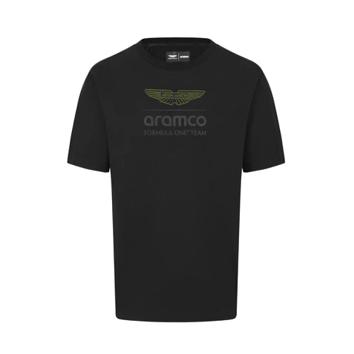 Aston Martin F1 Men's Stealth Logo Tshirt - Black