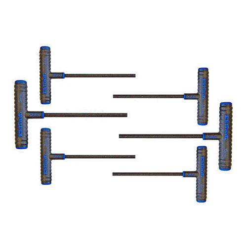 Eklind Tool EKLIND 64606 Power-T Handle Hex Key allen wrench - 6pc set Metric MM sizes 2-6 (6In shaft)