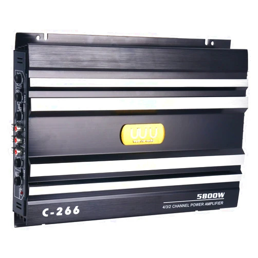 Yaeccc C-266 Car 4 Channel Power Amplifier Stereo Audio Super Bass Sub Woofer Amp 12V