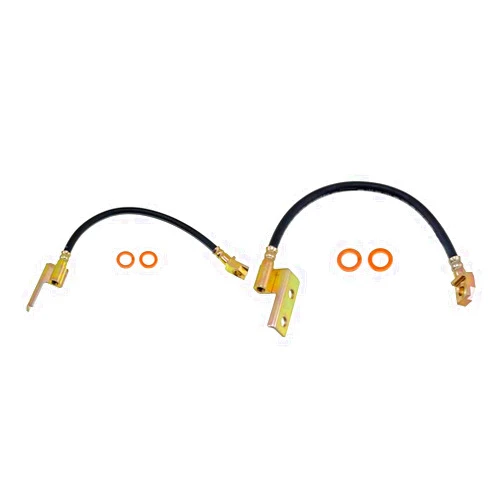 YCQTaoBao Brake Line - 2x Front Driver and Passenger Hydraulic Brake Line,Front Brake Hose Compatible with Ford Mustang 1970 1969 1968 Compatible with Mercury Cougar 1970 1969 1968