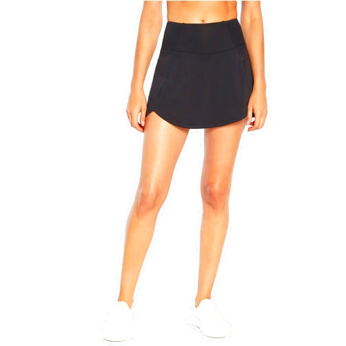 Bally Total Fitness Women's Alvy High Rise Skort, Black, Large
