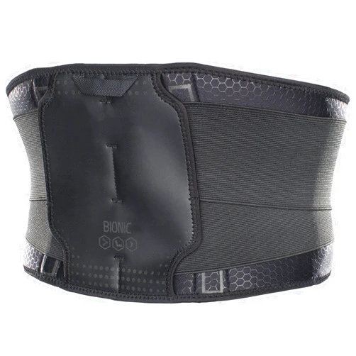 DonJoy Performance BIONIC Wrap-Around Back Support Brace, Low Back Pain Support, Adjustable Compression, Wear Daily or During Sports