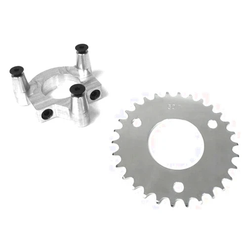 KingsMotorBikes 30 Tooth CNC Sprocket With Rear Wheel Hub Adapter (1.8)