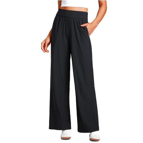 CRZ YOGA Lightweight Drapey Wide Leg Casual Pants for Women 30