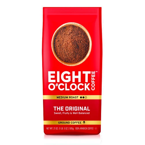 Eight O'Clock Coffee The Original, 21 Ounce, Medium Roast Ground Coffee 100% Arabica, Sweet, Fruity & Well Balanced